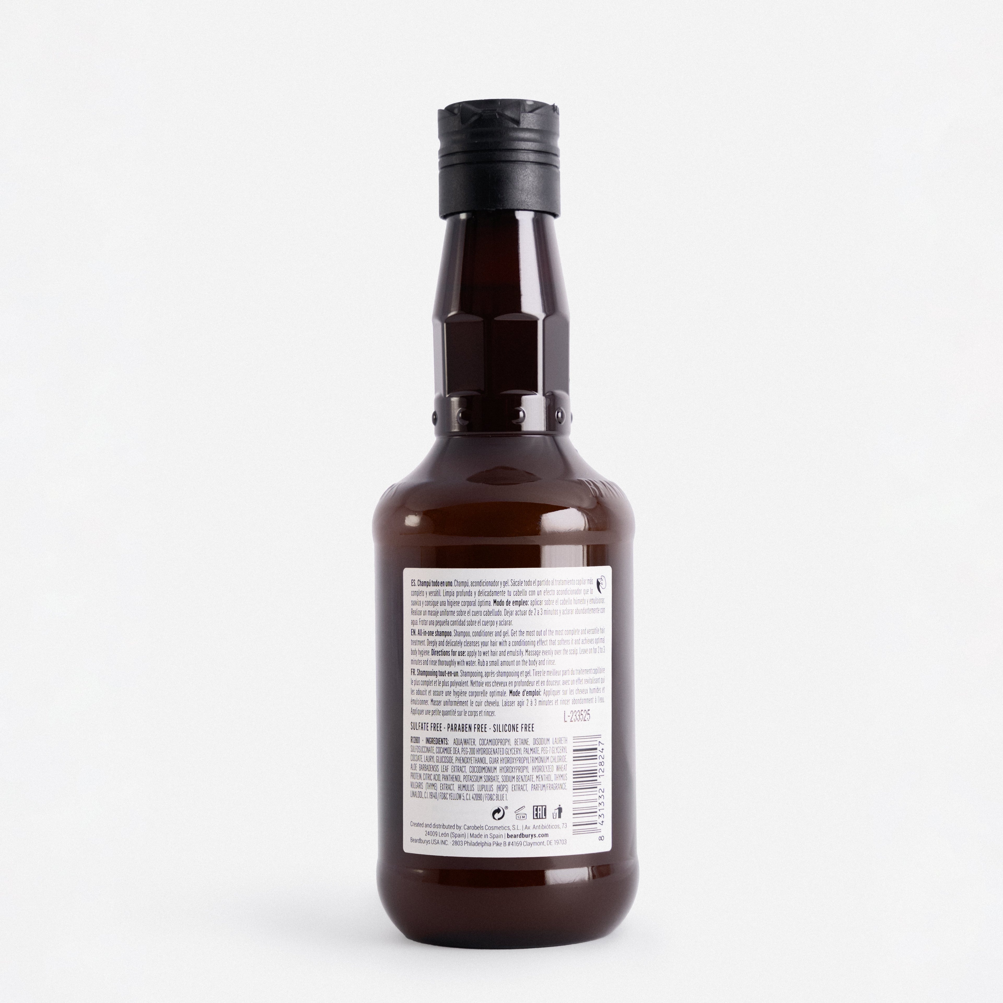 Champú, Acondicionador y Gel All in One Beardburys Essentials