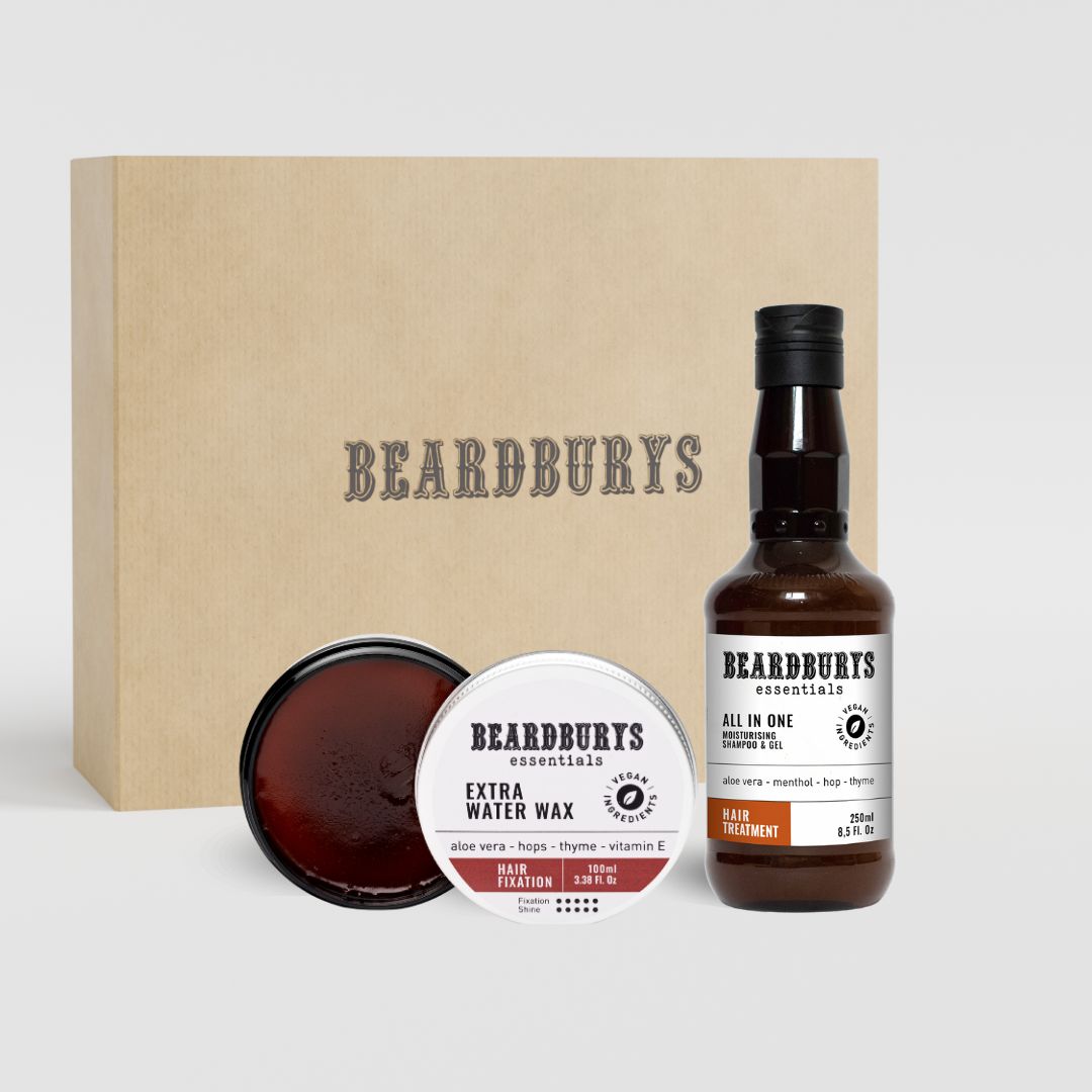 Kit Cera Extra Fuerte brillo + Champú Todo en Uno