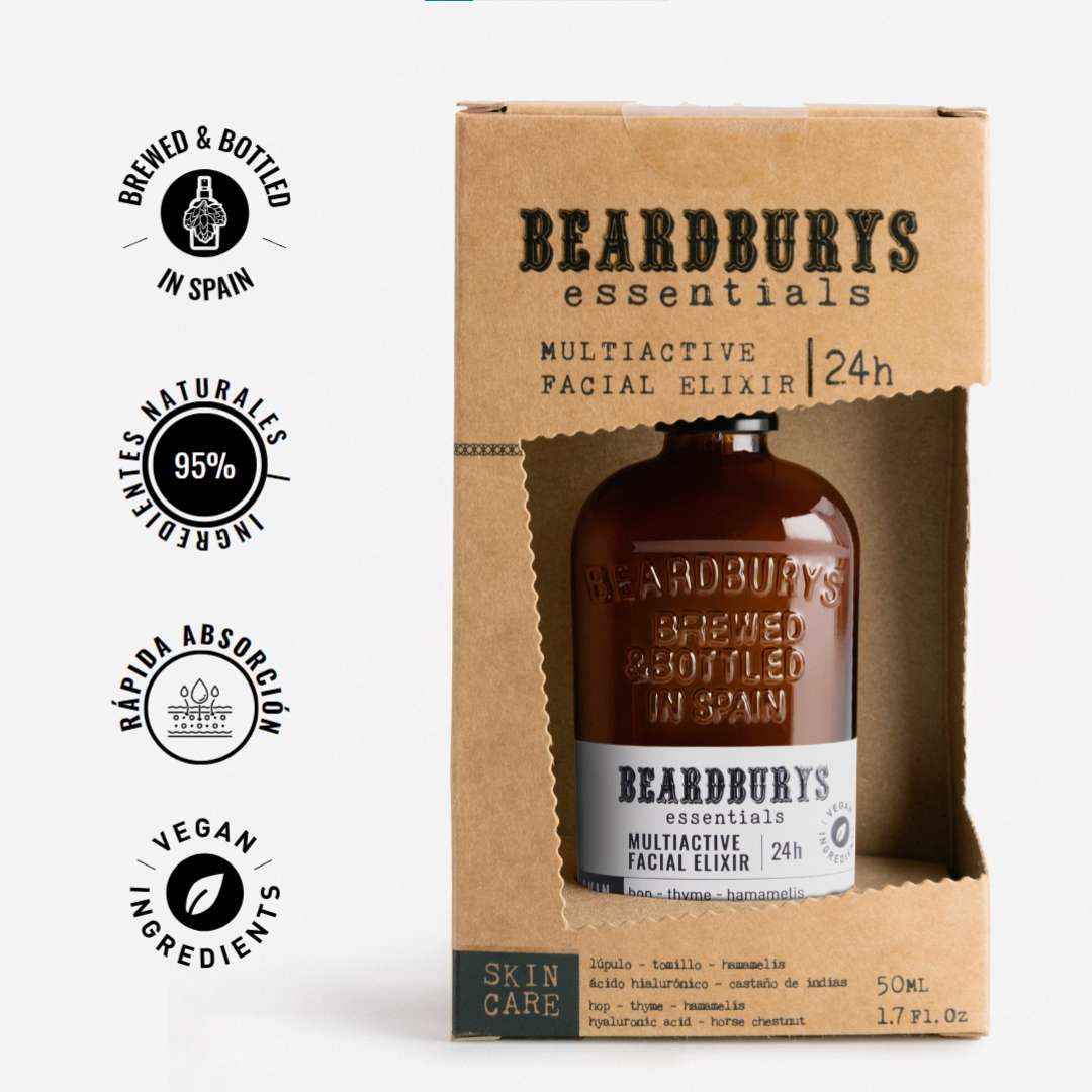 Crema de Cara para Hombre Multiactive Facial Elixir Beardburys Essentials