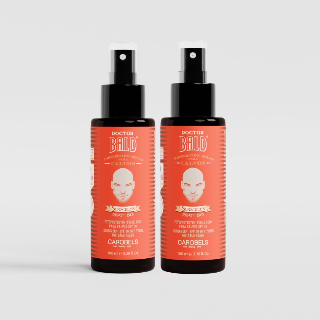 Kit 2x Protector Solar para Calvos SPF 50 Dr. Bald