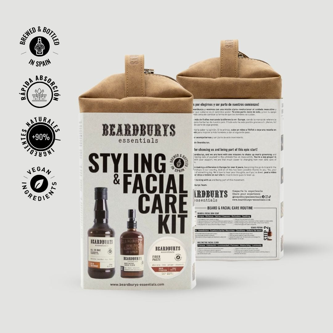 Neceser para Regalo Kit Cuidado Facial y Cabello | Styling &amp; Facial Care