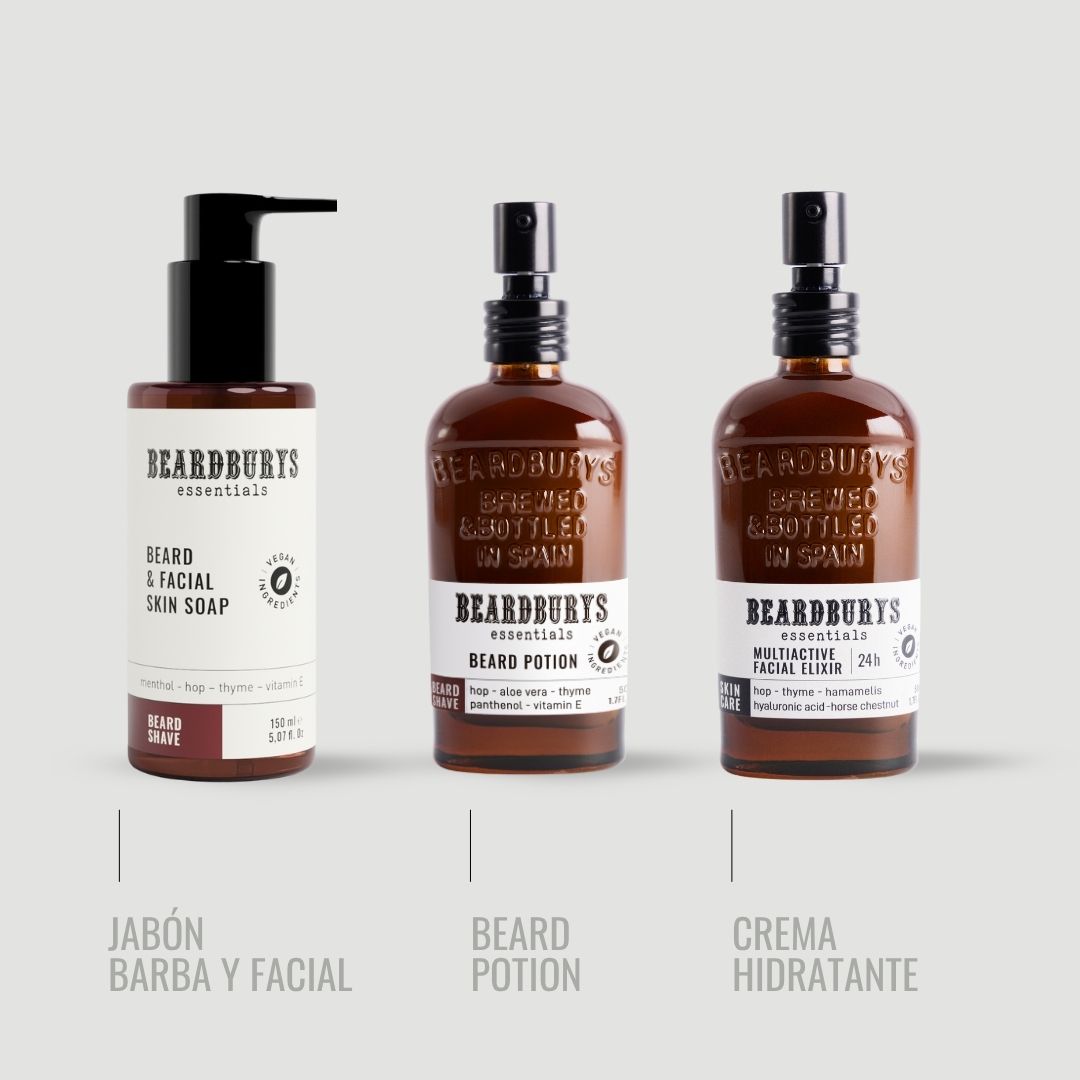 Regalo Neceser- Beardburys Essentials Beard&amp;Facial Care Kit