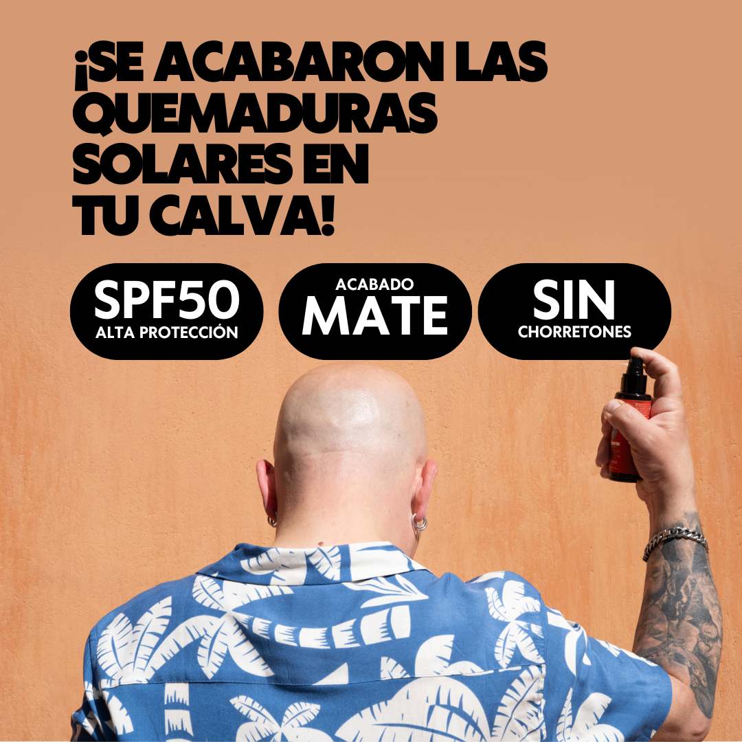 Protección solar para calvos